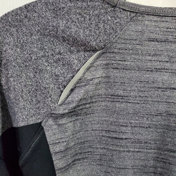 Gray and black athletic top - Picture 7 of 10